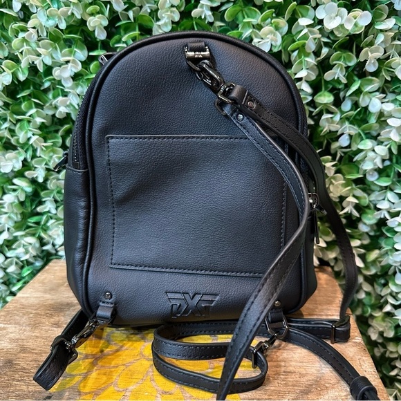 NWOT PXG Golf Cactus leather black mini backpack adjustable sling strap main image 11